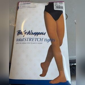 Body Wrappers Footless Tights in White M/L 8-14 C33